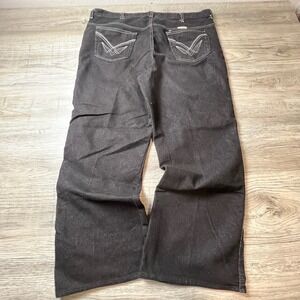 Sheplers Jeans Mens 40x26 Black Vintage Western Straight Leg Made in USA Denim